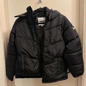 DKNY Kids Black Puffer Coat